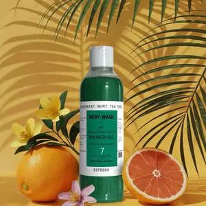 Ph Balanced Plant Based 7-Ingredient Body Wash Shower Gel. Rosemary. TeaTree. Oregano. Mint. Botanical Ingredients!