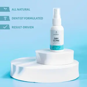 Natural Dry Mouth Moisturizing Spray with Xylitol - Dry Gone Throat Moisturizer Provides Relief from Cotton Mouth with Neem, Peppermint Oil, & Herbal Extracts CRC KOSHER (2 Fl Oz)