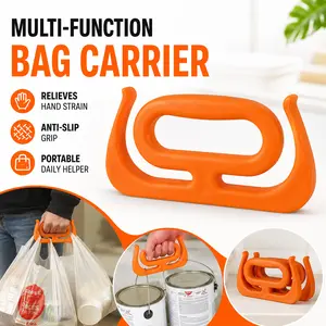 Multi-functional Bag Carrier, ergonomic anti-slip design to relieve hand strain, portable handle holder for shopping bags and plastic pouches, wearable & labor-saving, practical daily helper for grocery shopping and outdoor carrying