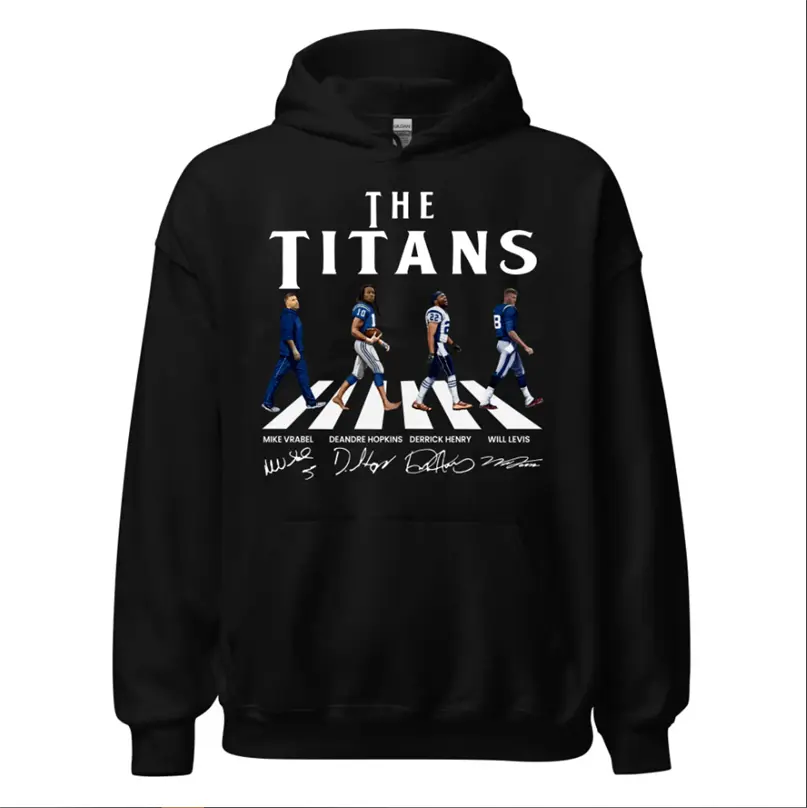 Titans Abbey Road Signatures Hoodie, Iconic Team Walk Design