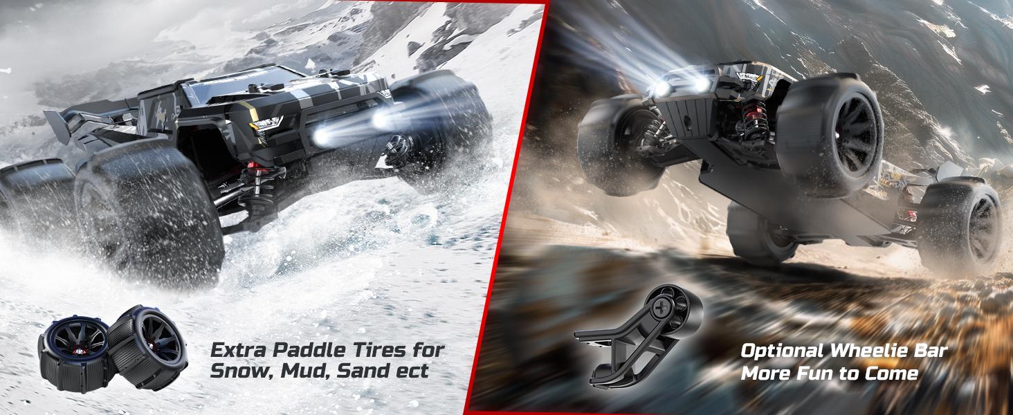 DEERC 14210 1:14 Fast Brushless RC Cars, 2 3S Lipo Batteries 4x4 Waterproof RC Truck, Max 50+ MPH,High Speed Offroad Remote Control Car, Spring Outdoorfun DEERC 14210 1:14 Fast Brushless RC Cars, 2 3S Lipo Batteries 4x4 Waterproof RC Truck, Max 50+ MPH,High Speed Offroad Remote Control Car, Spring Outdoorfun