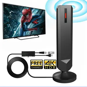 HWU TV Antenna indoor for Smart TV，Long Range Reception, Easy Setup HD Antenna for Local Channels， support 1080P