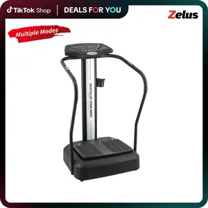 【SpringStatements】ZELUS Whole Body Vibration Plate, 500W Vibration Plate Exercise Machine with 99 Levels 3 Preset Modes & 2 Resistance Bands, Training Fitness Vibration Platform Machine for Home Gym with 330lb Capacity
