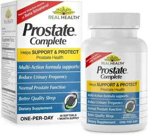 Real Health The Prostate Formula - Prostate Health Supplements for Men, Saw Palmetto Formula for Healthy Bladder and Urinary Support, with Lycopene, Resveratrol, & Selenium - 30 Count