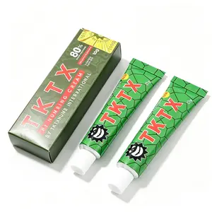 Buy 2 Get 1 FREE (Total 3 Tubes) | TKTX Green 80% International Version Tattoo Numbing Cream | Maximum Strength Formula for Pain-Free, Zero-Distraction Tattoo Sessions