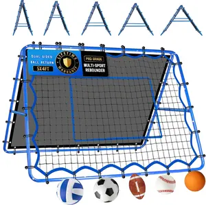 Multi-Sport Rebounder Net - Quick Adjustment Pitchback Equipment for Volleyball, Baseball, Softball, Lacrosse - Ideal for Outdoor & Backyard Training