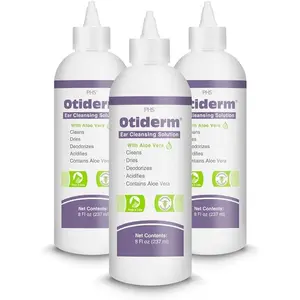 Ear Cleansing Solution for Dogs and Cats - Deodorize and Gently Clean - Anti-Irritant Formula with Neutral pH and Aloe Vera - Healthy Ears - 8 fl oz, 3-PACK