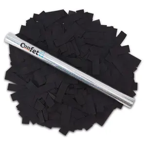 Eco-Friendly 14" Black Confetti Flick Stick, Festive Party Supply for Modern Events and Bold Celebrations
