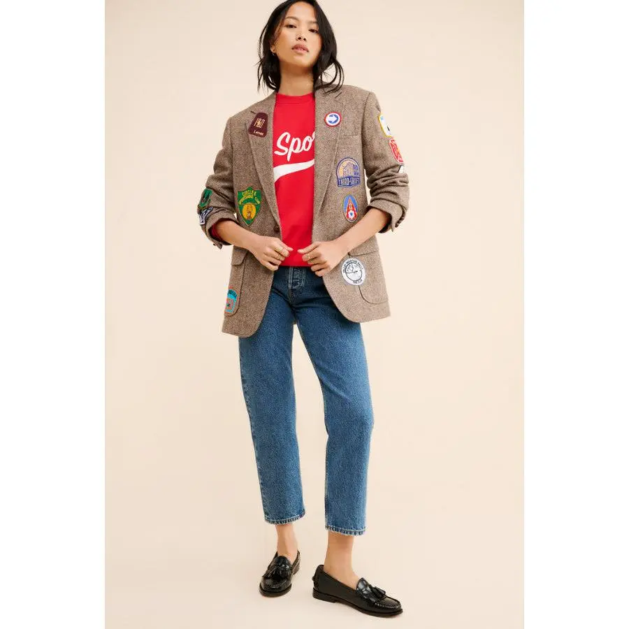 All Patched Up Tweed Blazer