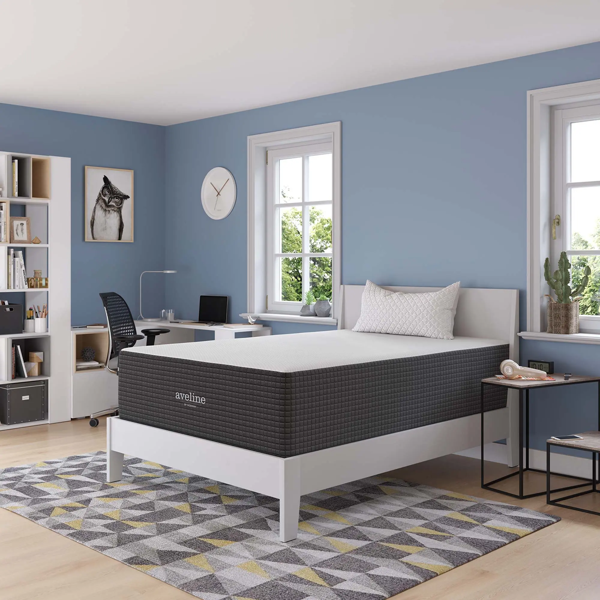 Aveline 16" Orthopedic Memory Foam Full Mattress - White Cooling, Breathable Bed Mattress with Foam Filling, High Quality