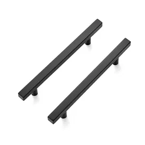 Ravinte 7.38'' Square Cabinet Pulls Stainless Steel Kitchen Drawer Pulls Cabinet Handles 7-3/8”Length,5” Hole Center