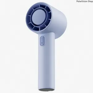 Handheld Compact Turbo Mini Portable Fan - USB Rechargeable Ice Cooling Wind Blower for Sports, Outdoor Fitness (Bag Accessory for DIY Luggage & Bags)