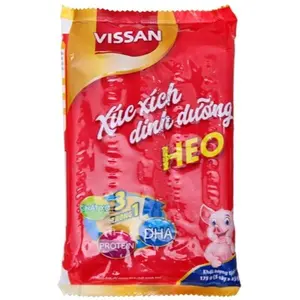 Vissan Pork Sausage (5 Sticks Per Pack) - Xúc xích Heo Vissan (5cây/gói)