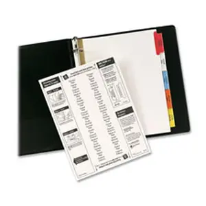 Avery AVE11121 Insertable Dividers - 11 in x 8.5 in - 5-Tab - WE Paper - 50 Percent More Printing Space - Double Gold-Reinforced Edges - Special Tab Design