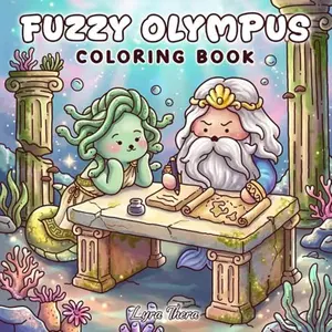 Fuzzy Olympus: Coloring Book for Adults and Teens with Relaxing Greek Mythology Scenes and Adorable Characters
