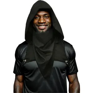 Fabric Cowl Hood Cyberpunk Mask Rogue Hood Cowl Mask Hooded Cloak Cyberpunk Costume Hoods Black