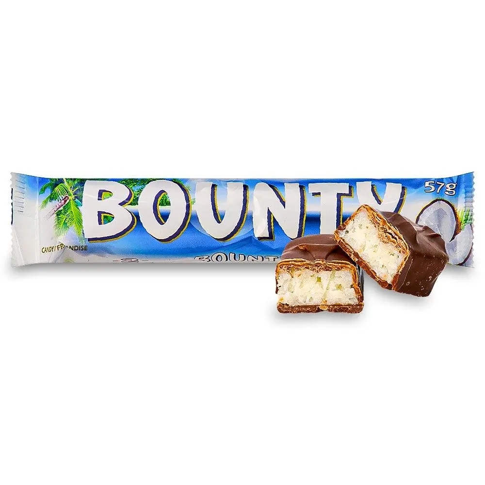 Bounty Chocolate Coconut Candy Bar 57g 2oz 24 ct UK Import