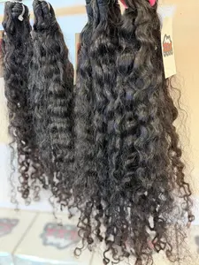 2 Bundles Of 28” 28” Raw Burmese Curly Hair Bundle