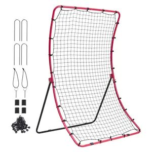 Baseball And Softball Rebounder Net 4x5.5 Ft PitchBack All-Angle Fielding Practice Net, Portable Durable Frame, Weather-Resistant Design For Baseball And Softball Training And Fielding Drills