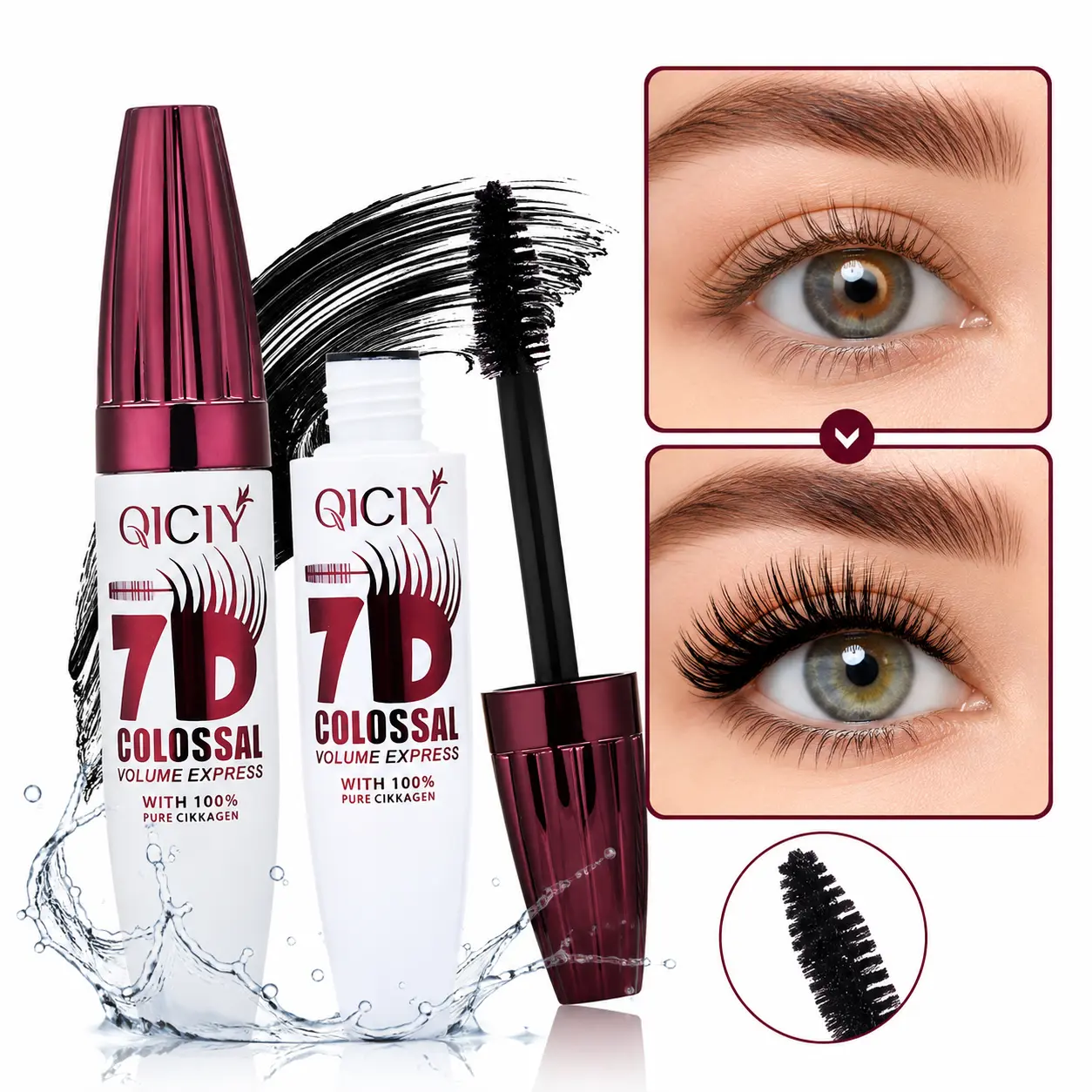 Volumizing, Lengthening, Waterproof Mascara - No Clump, Long Lasting, Curling Eye Makeup for Sensitive Eyes, Daily Use (Party Bags & Gifts Essential)