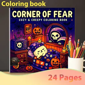 Adult Coloring Book, Coloring Pages, Creative Autumn Relaxation Art Journal, Christmas Theme, Vibrant Illustrations, Perfect Gift for Halloween & Christmas