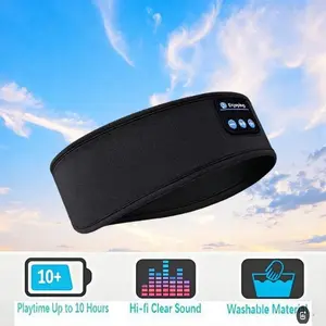 Bluetooth-compatible Music Headband Two-In-One, Sweat Wicking Headband, Sweat Absorbing Sports Headband, Wireless Music Sleep Mask, Running Yoga Non-Slip, Unisex Gift