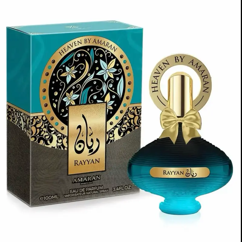 Heaven Rayyan Unisex Eau de Parfum (EDP) 100ml by Heaven by Amazon - Notes: Passionfruit, Peach, Pear, Lily-of-the-Valley, Raspberry, Cassis, Musk, Sandalwood, Vanilla, Patchouli, Heliotrope