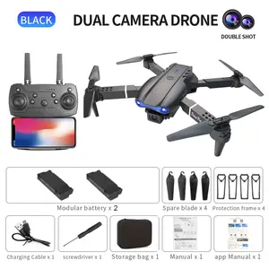 Foldable Dual Camera Drone with FPV App Control, One-Key Takeoff & Landing, Easy Flying Quadcopter for Beginners