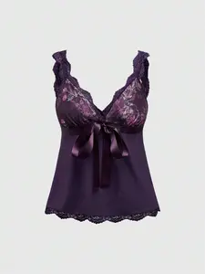 MISSGUIDED Fairycore Women Rose Lace Pattern Camisole