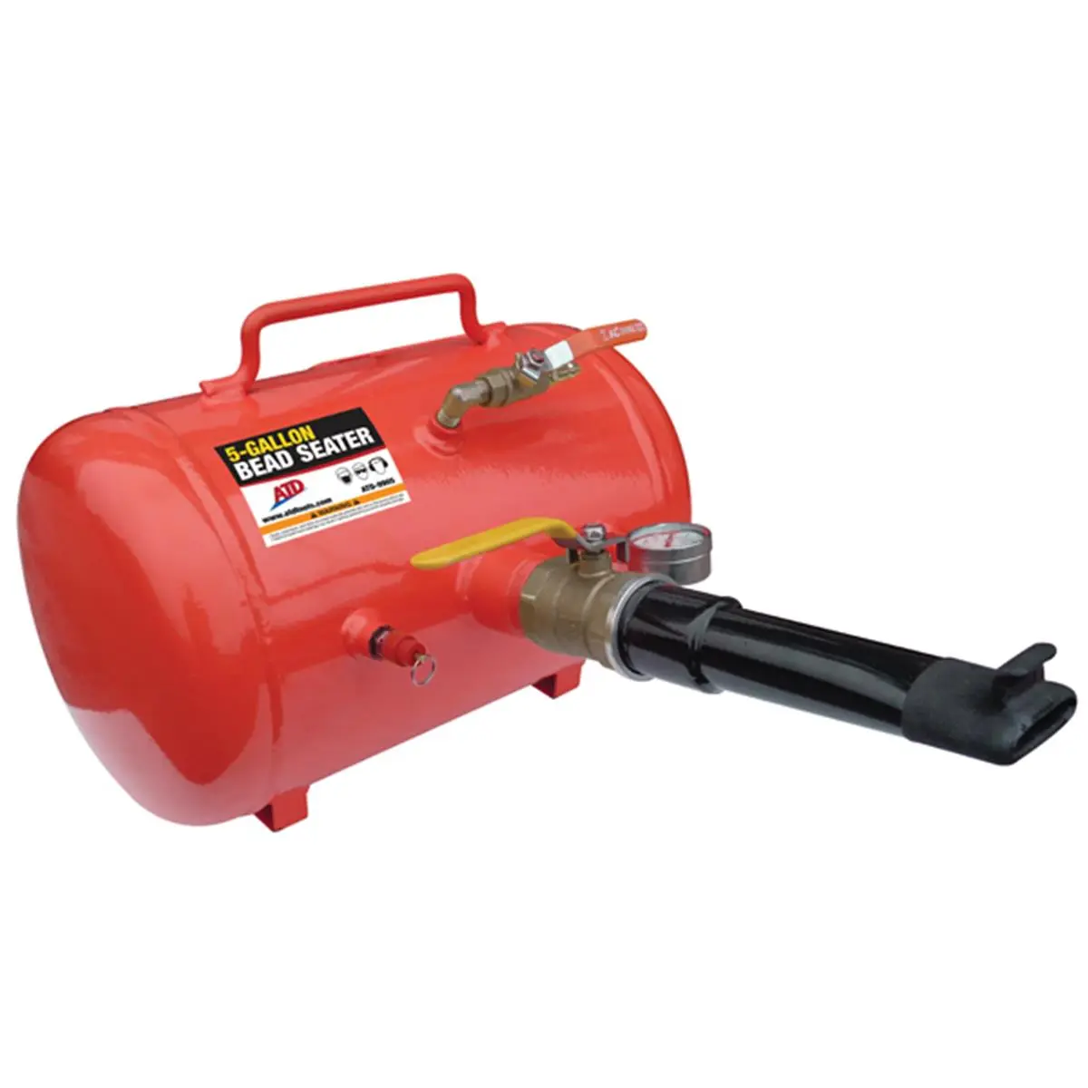 212 MAIN 5 gal ASME-Certified Bead Seater - Powder Coated Steel Tank, Built-In Carrying Handle