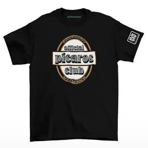Solovossos Official Pícaros Club Menswear Top Tshirt for Man Streetwear Tropical Short Sleeve Crewneck Casual Made in USA
