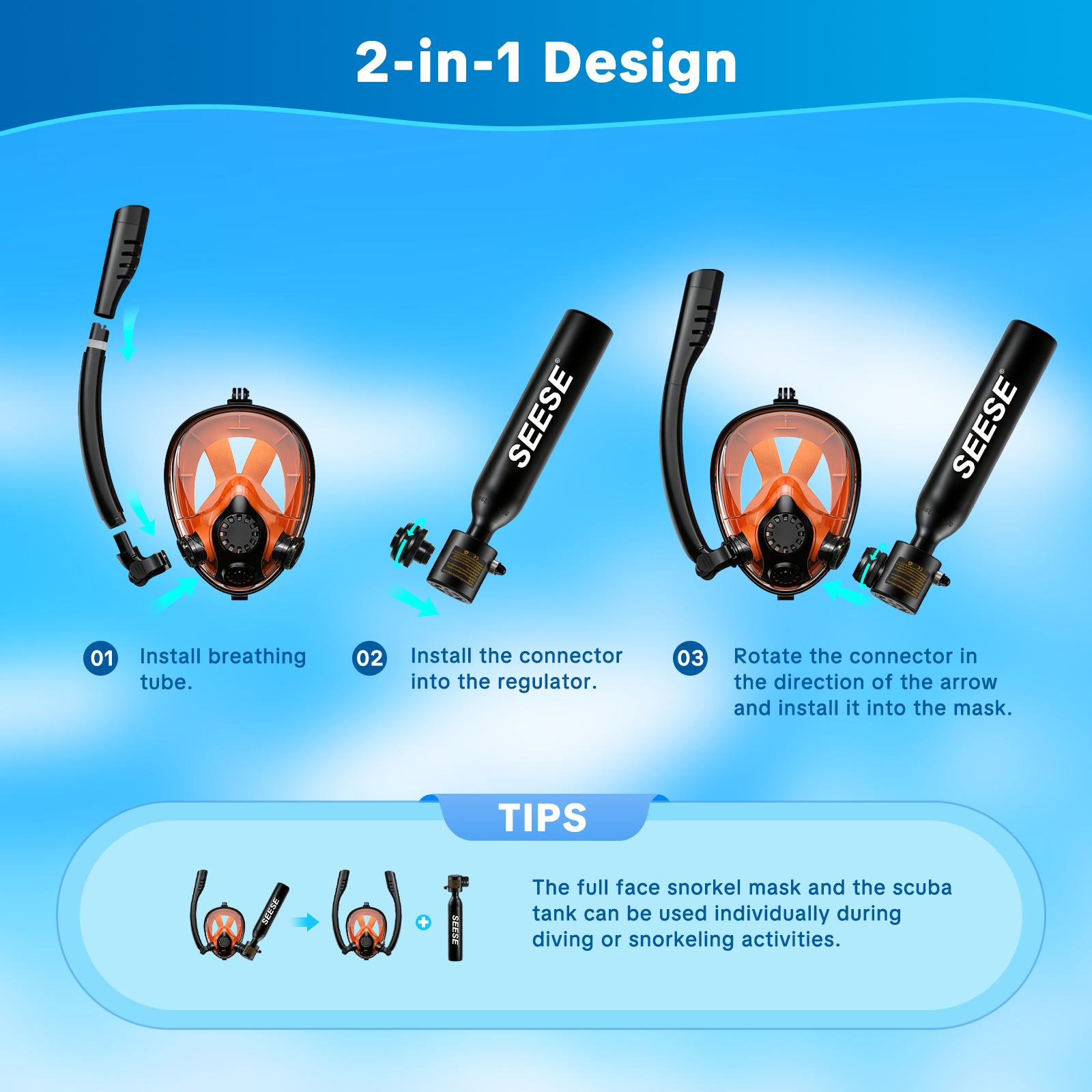 Mini Scuba Tank - Breathing System Detail