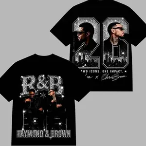 Raymond Brown 2026 R&B Tour Washed Shirt, Retro Rhythm And Blues Graphic Tee, Urban Concert Streetwear, Vintage Music Fan T-Shirt, Premium Cotton Unisex Tour Merch Gift AZ2 69K