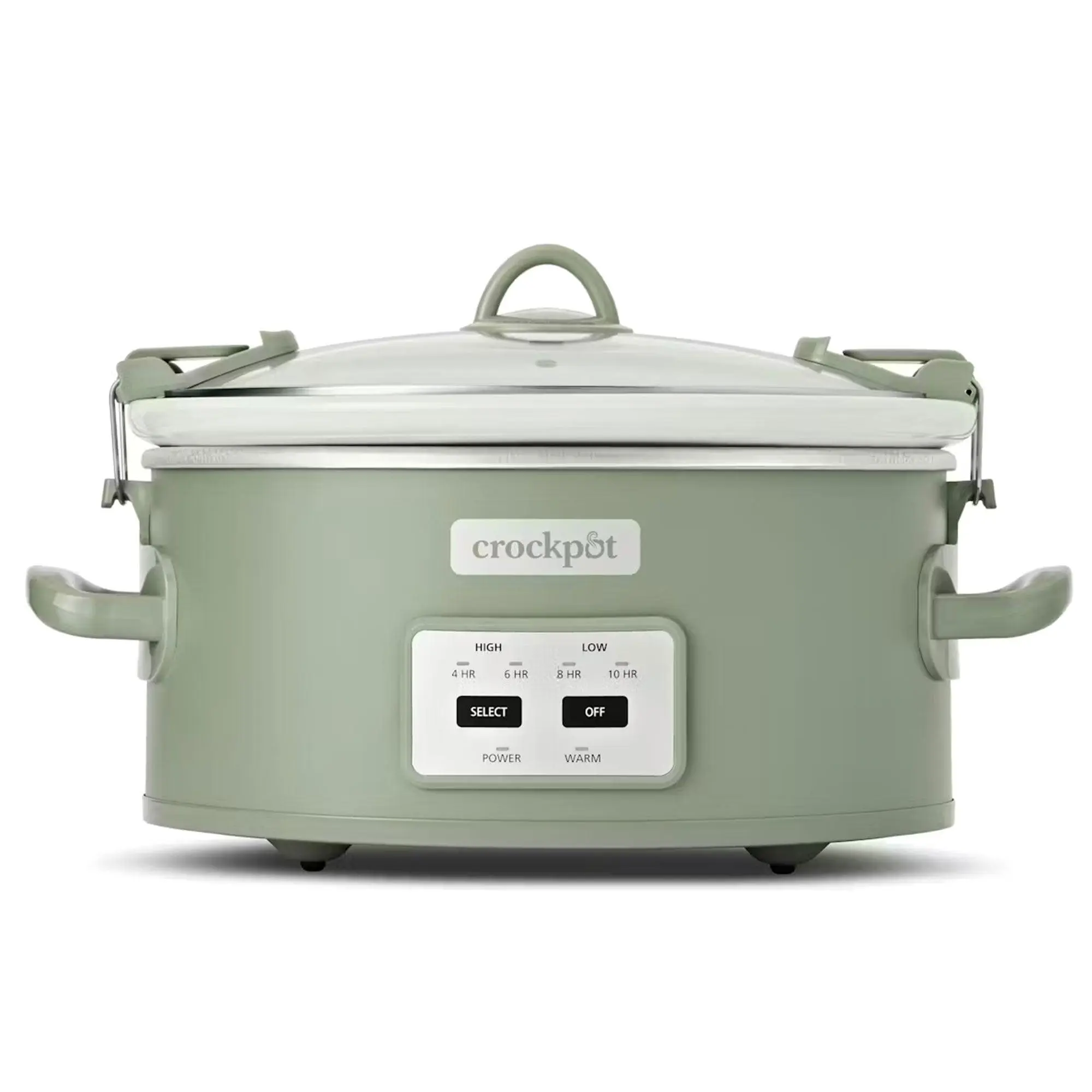 Crock Pot 6 Qt Cook and Carry Programmable Slow Cooker with Locking Lid, Green