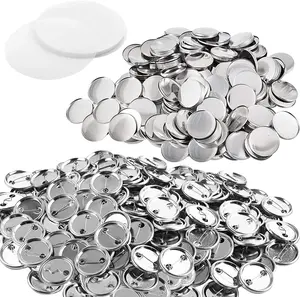 INEX Life Metal PIN Back Button Parts 500pcs - Additional Extra Button Maker Badge Making Machine Pieces - 32MM (1.25 INCH) | Button Shell