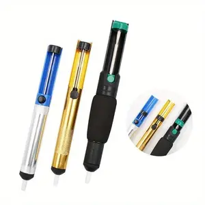 Aluminum Metal Desoldering Pump Handle Suction Tin Gun Soldering Sucker Pen Removal Vacuum Soldering Iron Desolder Hand Welding Tools
