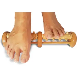 Foot Massager Roller for Plantar Fasciitis Relief – Reflexology Foot Massager for Neuropathy, Foot Pain & Improved Circulation, Wooden Foot Roller for Home Therapy & Relaxation
