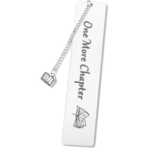 Metal Bookmark for Women & Men, Laser-Engraved Book Markers, Funny Reading Accessories & Book Lover Gift, Thoughtful Birthday, Retirement, Best Friend Gifts