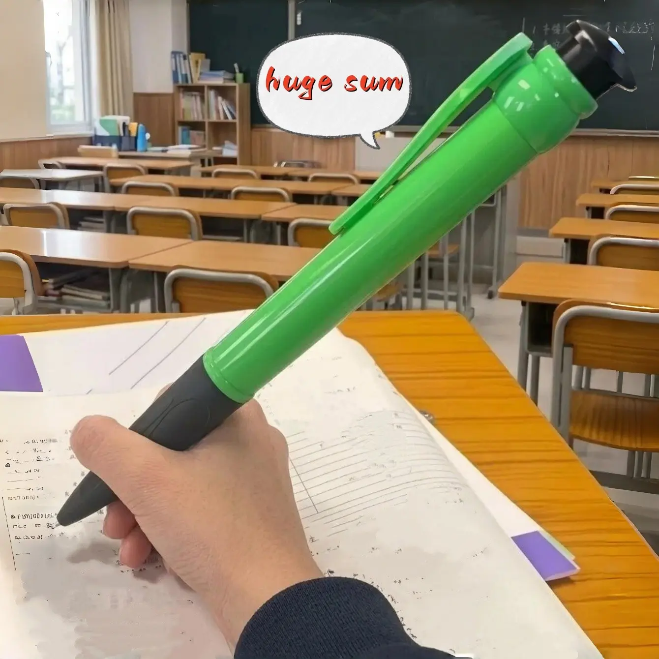 1pc large pen, 28cm long, stress-relieving, funny, oversized push-action ballpoint pen, Writing pens, smooth writing, unisex, suitable for office and school students, writing and signing pen, Writing tools, perfect gift for women and Teacher's Day