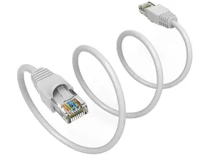 Nippon Labs 3Ft Cat6A UTP Ethernet Network Booted Cable, 24AWG 3 Feet Gigabit LAN Network Cable RJ45 High Speed Patch Cable, White, 60CAT6A-3WT