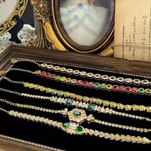 Kiki--A21--High Standard Luxury Sparkling 18k Gold & Silver Plated Zircon Bracelets/Bangles