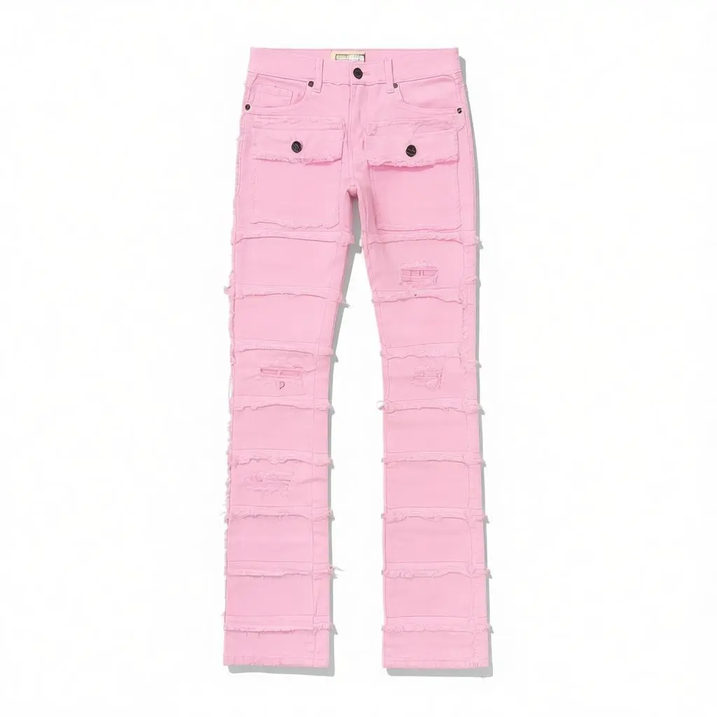 FWRD Static Layer Stacked Denim (Pink) FW-330044