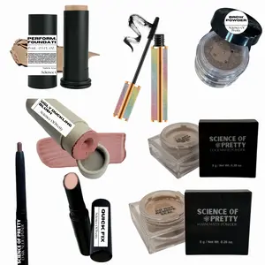 SHE 8 BUNDLE | SCIENCE OF PRETTY - Including Foundation, Blush, Lip Liner, Mascara, Quick Fix, Matte Powders & Brow Powder
