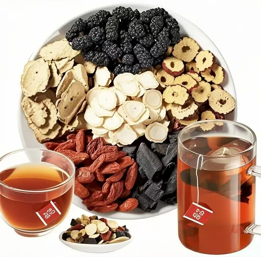 Kidney tea formula Ginseng Five Treasure TeaCombination Scented Tea Five Treasure Tea RedDate Wolfberry Tea Men's Tea Health TeaMulberry Herbal Formu