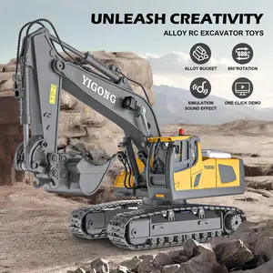 【Great value gift】Remote Control Bulldozer Toy 2.4GHz 680 Degree Cab with Rubber Tracks for Kids Durable Outdoor Fun Gift idea,gift