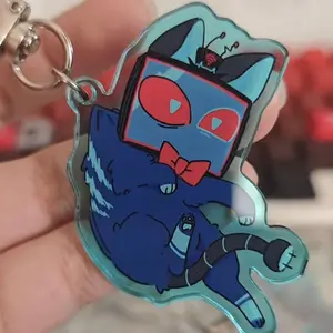 Hazbin Hotel Keychain, Vox Keychain, Hazbin Hotel Keychain