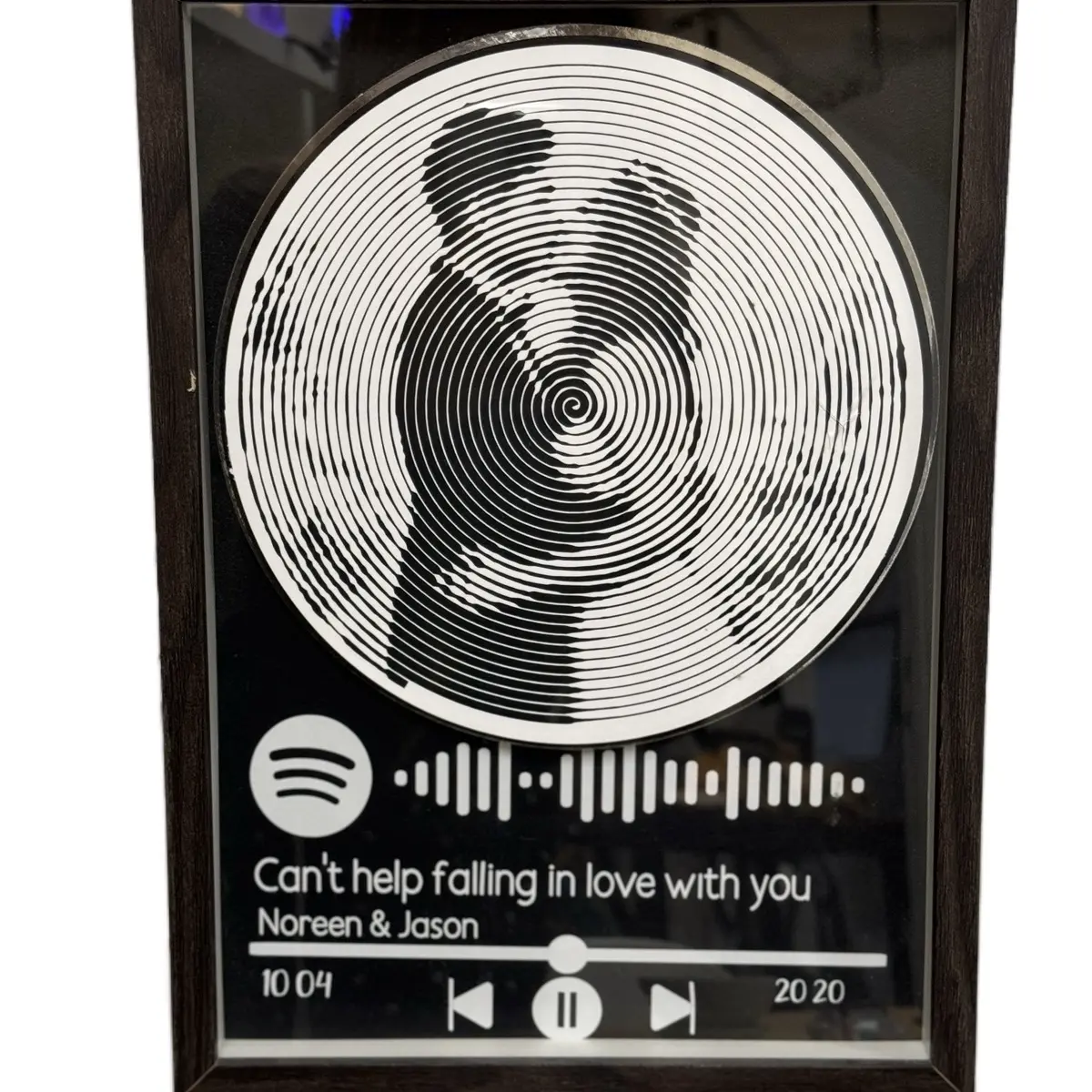 Customize Vinyl Record in a Frame - Personalized Music Gift