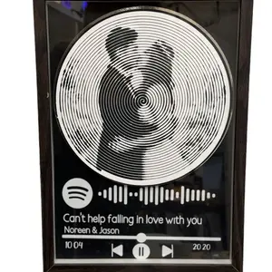 Customize Vinyl Record in a Frame - Personalized Music Gift