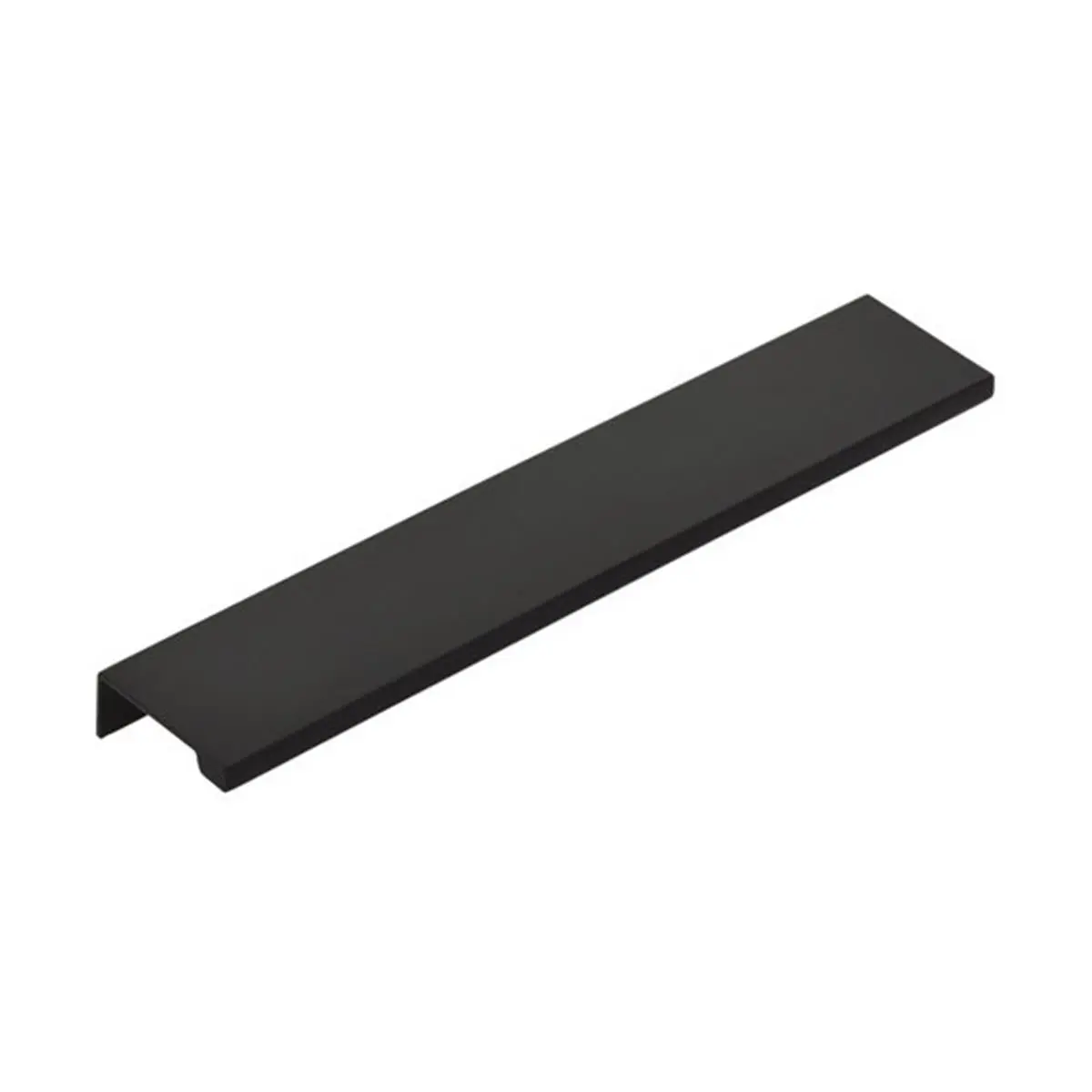 Emtek 87150US19 Contemporary Solid Brass Edge Pulls - 12 in. Center to Center, Flat Black Indoor Door Handles with Arch Design, Included Installation Screws
