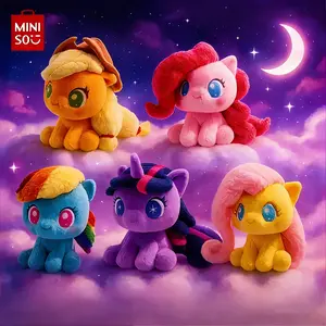 My Little Pony Cute Sitting Pose Plush Toy,13.77"Cute and Comfortable Plush Toy,Pillow Gift, Collectible Doll,Gift for Girls Kids Adults, Back to School Bedroom Decoration